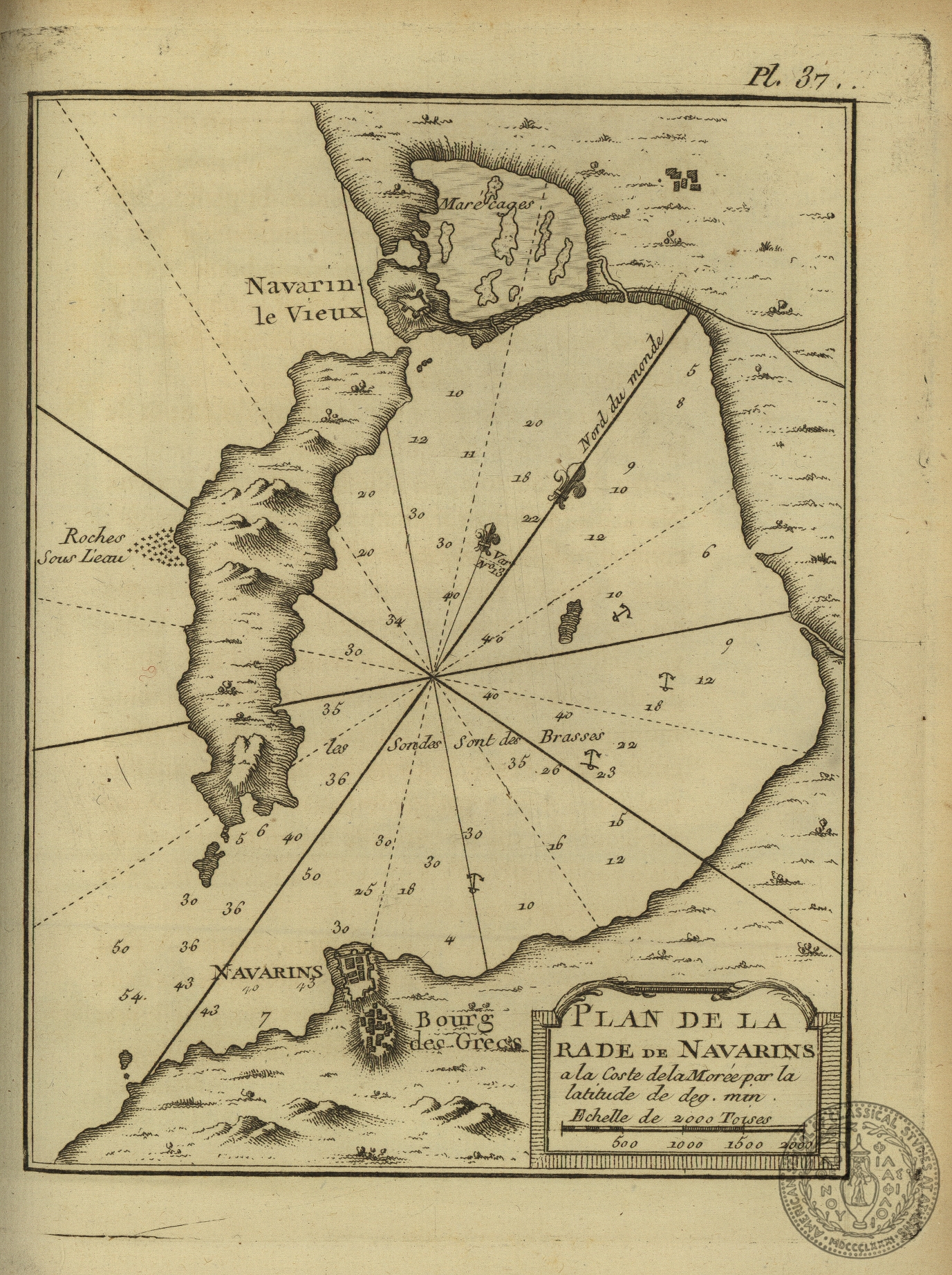 Plan de la rade de Navarins….